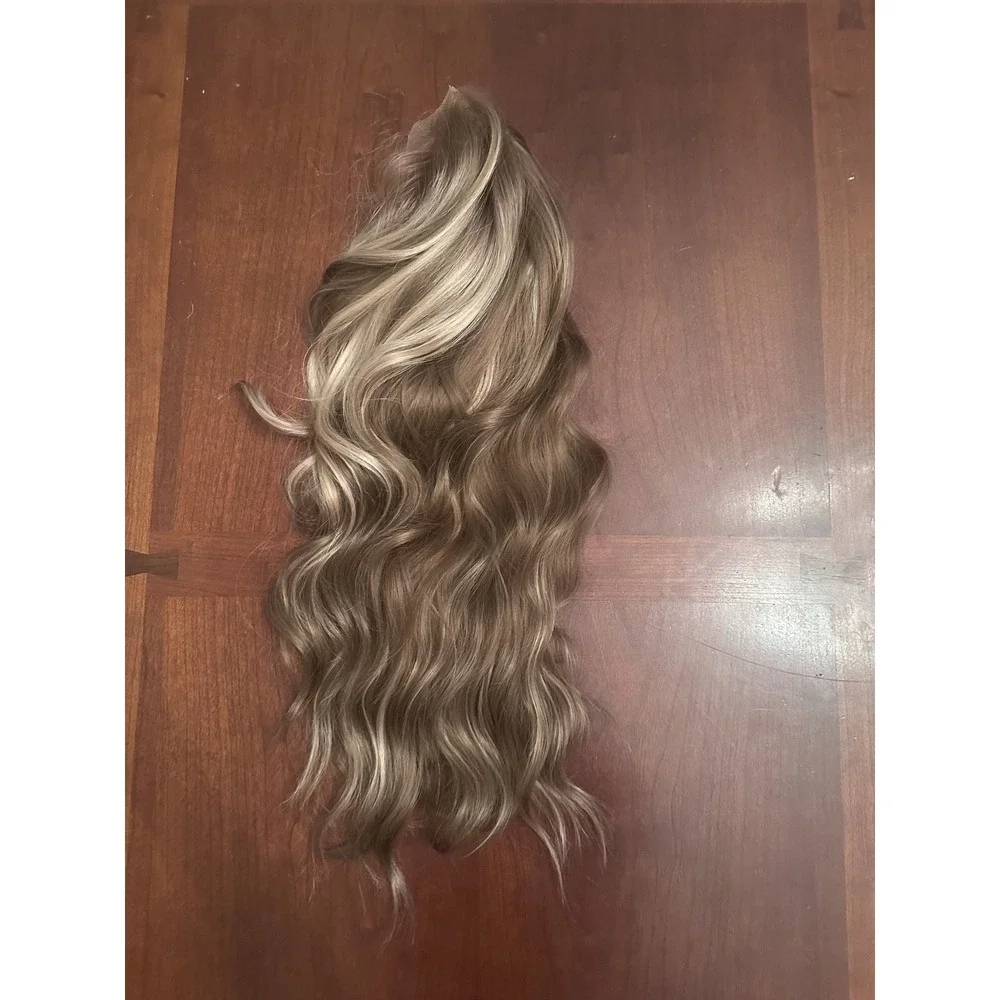 Aprielle Dark Honey Blend Standard - CSC Lace Wavy Long Wig - Chelsey Smith